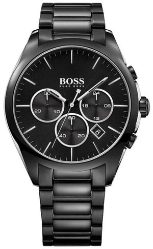Hugo Boss Onyx Black Dial Black Steel Strap Watch for Men - 1513365 Buy Now By Hugo Boss