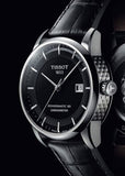 Tissot T Classic Luxury Powermatic 80 Black Dial Black Leather Strap Watch For Men - T086.408.16.051.00 Buy Now By Tissot