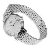 Tissot T Classic Desire White Dial Silver Steel Strap Watch for Women - T52.1.281.31 Buy Now By Tissot