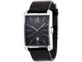Calvin Klein Window Black Dial Black Leather Strap Watch for Men - K2M21107 Buy Now By Calvin Klein