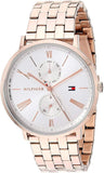 Tommy Hilfiger Jenna Quartz White Dial Rose Gold Steel Strap Watch for Women - 1782070 Buy Now By Tommy Hilfiger