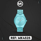 Michael Kors Slim Runway Blue Dial Blue Steel Strap Watch For Women - MK4525 Buy Now By Michael Kors