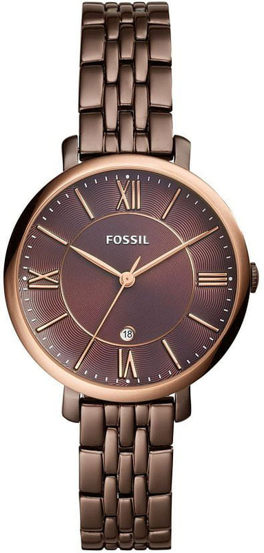 Fossil Jacqueline Brown Dial Brown Steel Strap Watch for Women - ES4275 Buy Now By Fossil