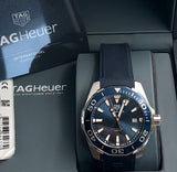 Tag Heuer Aquaracer Blue Dial Blue Rubber Strap Watch for Men - WAY111C.FT6155 Buy Now By Tag Heuer