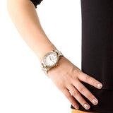 Marc Jacobs Henry Diamonds White Dial Gold Steel Strap Watch for Women - MBM3045 Buy Now By Marc Jacobs