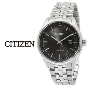 Citizen Eco Drive Black Dial Silver Steel Strap Watch For Men - BM7250-56E Buy Now By Citizen