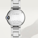 Cartier Ballon Bleu de Cartier Diamonds Silver Dial Silver Steel Strap Watch for Women - WE902073 Buy Now By Cartier