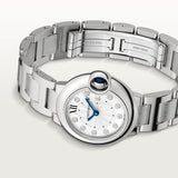 Cartier Ballon Bleu de Cartier Diamonds Silver Dial Silver Steel Strap Watch for Women - WE902073 Buy Now By Cartier