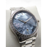Gucci G Timeless Diamonds Mother of Pearl Blue Dial Silver Steel Strap Unisex Watch - YA126458 Buy Now By Gucci