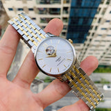 Tissot Tradition Powermatic 80 Open Heart Silver Dial Two Tone Steel Strap Watch For Men - T063.907.22.038.00 Buy Now By Tissot