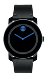 Movado Bold TR90 Black Dial Black Leather Strap Watch For Men - 3600307 Buy Now By Movado