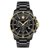 Movado Series 800 Chronograph Black Dial Black Steel Strap Watch For Men - 2600180 Buy Now By Movado