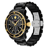 Movado Series 800 Chronograph Black Dial Black Steel Strap Watch For Men - 2600180 Buy Now By Movado