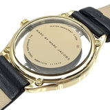 Marc Jacobs Tether Black Dial Black Leather Strap Watch for Women - MBM1376 Buy Now By Marc Jacobs
