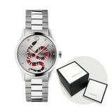 Gucci G Timeless Silver Dial Silver Steel Strap Watch For Women - YA1264076 Buy Now By Gucci