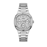 Guess Duchess Quartz Silver Dial Silver Steel Strap Watch For Women - GW0558L1 Buy Now By Guess