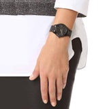 Michael Kors Mini Slim Runway Black Dial Black Steel Strap Watch for Women - MK3587 Buy Now By Michael Kors