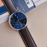 Tommy Hilfiger Cooper Blue Dial Brown Leather Strap Watch for Men - 1791508 Buy Now By Tommy Hilfiger