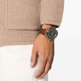 Salvatore Ferragamo 1927 Chrono Analog Black Dial Brown Leather Strap Watch for Men - SFKZ00323 Buy Now By Salvatore Ferragamo