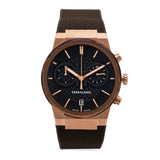 Salvatore Ferragamo Sapphire Chrono Brown Dial Brown Rubber Strap Watch for Men - SFME01023 Buy Now By Salvatore Ferragamo