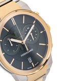 Salvatore Ferragamo Sapphire Chrono Green Dial Two Tone Steel Strap Watch for Men - SFME01223 Buy Now By Salvatore Ferragamo