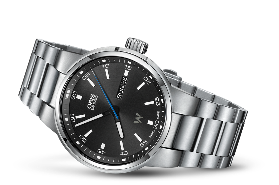 Oris Williams Day Date Black Dial Silver Steel Strap Watch for Men - 0173577404154-0782450S Buy Now By Oris