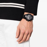 Guess Continental Chronograph Black Dial Black Mesh Strap Watch For Men - GW0582G3 Buy Now By Guess