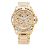 Guess Queen Quartz Gold Dial Gold Steel Strap Watch For Women - GW0464L2 Buy Now By Guess