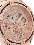 Guess Queen Multifunction Rose Gold Dial Rose Gold Steel Strap Watch For Women - GW0464L3 Buy Now By Guess