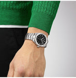 Tissot PR 100 Sport Quartz Black Dial Silver Steel Strap Watch For Men - T101.610.11.051.00 Buy Now By Tissot