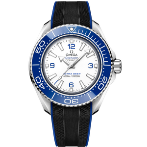 Omega Planet Ocean 6000M Co Axial Master Chronometer 45.5mm White Dial Black Rubber Strap Watch for Men - 21532462104001 Buy Now By Omega