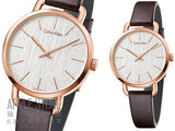 Calvin Klein Even White Dial Brown Leather Strap Watch for Women - K7B236G6 Buy Now By Calvin Klein