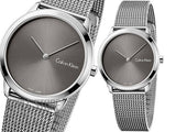 Calvin Klein Minimal Grey Dial Silver Mesh Bracelet Watch for Women - K3M221Y3 Buy Now By Calvin Klein