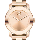 Movado Bold Rose Gold Dial Rose Gold Steel Strap Watch for Women - 3600342 Buy Now By Movado