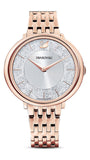 Swarovski Crystalline Chic Analog Silver Dial Rose Gold Steel Strap Watch for Women - 5544590 Buy Now By Swarovski