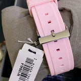 Guess White Dial Pink Silicone Strap Watch For Women - W1049L4 Buy Now By Guess