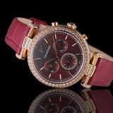 Swarovski Era Journey Red Dial Red Leather Strap Watch for Women - 5416701 Buy Now By Swarovski