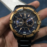 Guess Jolt Analog Blue Dial Blue Steel Strap Watch for Men - W0377G4 Buy Now By Guess