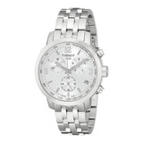 Tissot PRC 200 Chronograph Quartz Silver Dial Silver Steel Strap Watch For Men - T055.417.11.037.00 Buy Now By Tissot