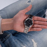 Guess Scope Black Dial Silver Steel Strap Watch for Men - GW0454G1 Buy Now By Guess