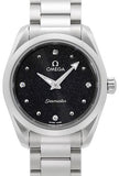 Omega Seamaster Aqua Terra Quartz Diamond Black Dial Silver Steel Strap Watch for Women - 220.10.28.60.51.001 Buy Now By Omega