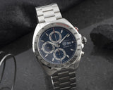 Tag Heuer Formula 1 Automatic Chronograph Blue Dial Silver Strap Watch for Men - CAZ2015.BA0876 Buy Now By Tag Heuer