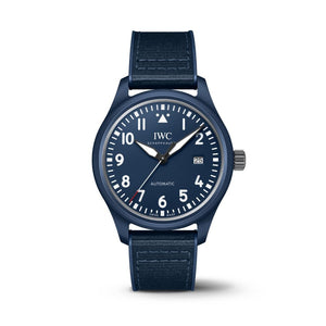 IWC Pilot’s Watch Automatic "Laureus Sport for Good" Edition Blue Dial Blue Nylon Strap Watch for Men - IW328101 Buy Now By IWC