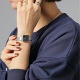 Daniel Wellington Quadro Studio Black Dial Silver Mesh Strap Watch For Women - DW00100522 Buy Now By Daniel Wellington