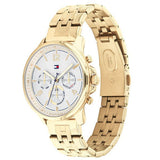 Tommy Hilfiger Harper Chronograph White Dial Gold Steel Strap Watch For Women - 1782223 Buy Now By Tommy Hilfiger