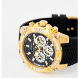 Guess Trophy Multifunction Black Dial Black Rubber Strap Watch for Men - GW0333G2 Buy Now By Guess