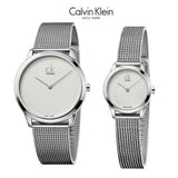 Calvin Klein Minimal White Dial Silver Mesh Bracelet Watch for Women - K3M2212Y Buy Now By Calvin Klein