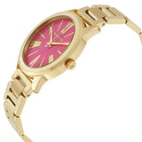 Michael Kors Hartman Quartz Pink Dial Gold Steel Strap Watch For Women - MK3520 Buy Now By Michael Kors