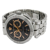 Versace Aion Chronograph Black Dial Silver Steel Strap Watch For Men - VE1D01019 Buy Now By Versace
