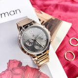 Tommy Hilfiger Eve Chronograph Quartz Grey Dial Rose Gold Steel Strap Watch For Women - 1782277 Buy Now By Tommy Hilfiger